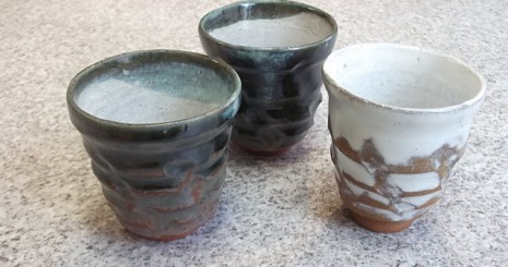 織部の湯呑み